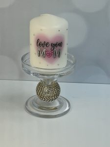 Mother’s Day with a Heart Crystals all over