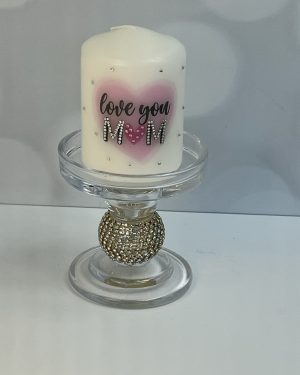 Mother’s Day with a Heart Crystals all over
